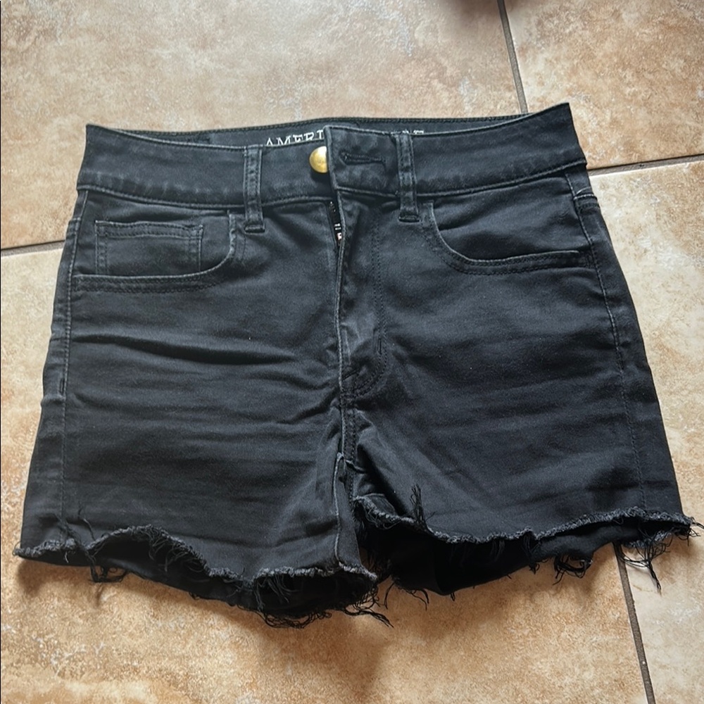 American Eagle Outfitters Women's Black Jean Shorts